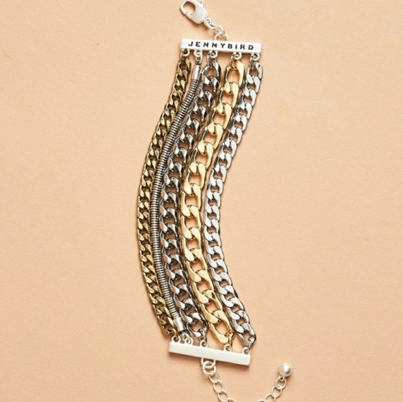 5-in-1 mixed metals bracelet cuff w/Jenny Bird Austin pouch - Picture 5 of 8